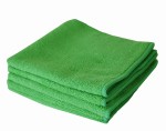 Ściereczki z mikrofazy 30x30 cm zielone  zestaw 5 sztuk 
