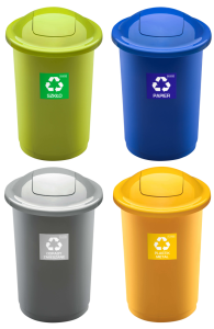 Zestaw koszy do segregacji śmieci 50L TOP BIN