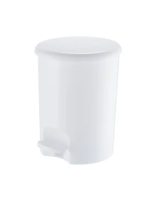 Kosz na Śmieci z Pedałem 16l Plastikowy Biały | Omega Bin