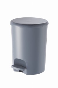 Kosz na Śmieci z Pedałem 16l Plastikowy Szary | Omega Bin