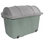 Pojemnik na Zabawki 60L Pudło Kufer na Skarby Zielony 58x37x50,2cm