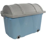 Pojemnik na Zabawki 60L Pudło Kufer na Skarby Niebieski 58x37x50,2cm