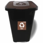 Kosz do Segregacji Śmieci 30l Brązowy na Bioodpady | Sorta Bin