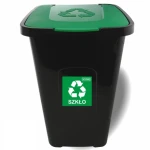 Kosz do Segregacji Śmieci 30l Zielony na Szkło | Sorta Bin