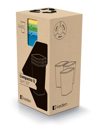 Zestaw Koszy Compacta Q Sort Set 3x12l