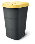 Kosz Ogrodowy na Kółkach Wheeler 95l na Plastik | Żółty