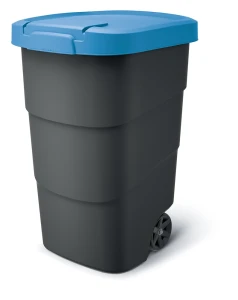 Kosz Ogrodowy na Kółkach Wheeler 95l na Papier | Niebieski