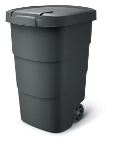 Kosz Ogrodowy na Kółkach Wheeler 95l na Odpady Zmieszane | Antracyt