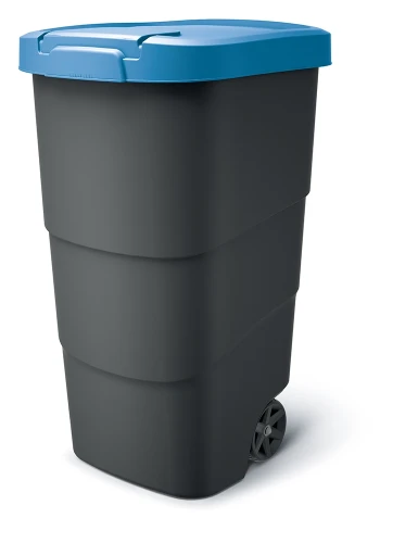 Wheeler 110L Kosz Ogrodowy na Kółkach Niebieski na Papier