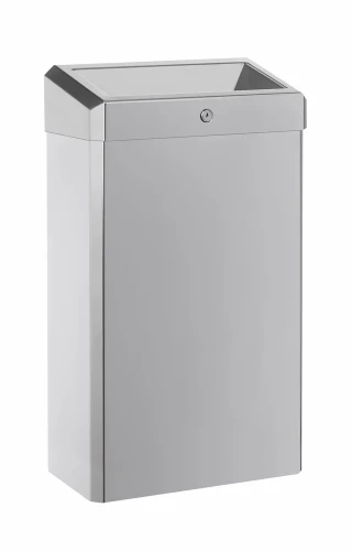 Kosz na Śmieci z Otwartą Pokrywą 33l | Stal Nierdzewna Mat