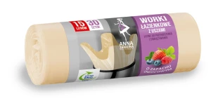 Worki na Śmieci Łazienkowe 15l | 30szt. z Uszami | Zapach Owocowy
