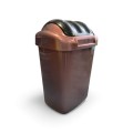 1000021229.jpg, kosz na śmieci, kosz na odpady, kosz brązowy, kosz 50l, kosz abs, kosz uchylny, kosz powystawowy, kosz outlet, kosz w promocyjnej cenie