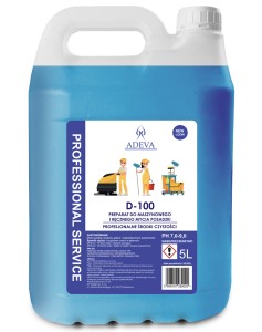 Preparat Do Maszynowego i Ręcznego Mycia Posadzki Podłogi  D-100 Adeva 5l