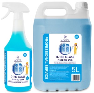 Preparat do mycia szyb Adeva D-100 1L+ zapas 5l