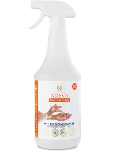 Płyn do dezynfekcji rąk Bakteriobójczy Wirusobójczy Adeva 1L