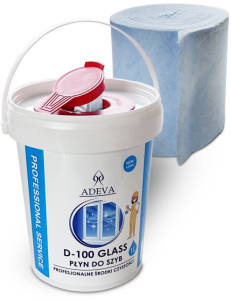 Nawilżane chusteczki do szyb i luster Adeva D-100 Glass Wipes 