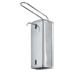 HYGIO DOZOWNIK (DYSTRYBUTOR) PŁYNU DEZYNFEKCYJNEGO I MYDŁA W PŁYNIE ŁOKCIOWY  1000ML   STAL NIERDZEWNA