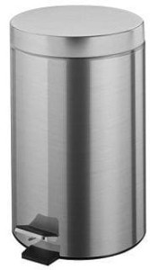 Kosz na Śmieci 5l Okrągły z Pedałem Stal Szczotkowana