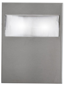 HYGIO POJEMNIK NA NAKŁADKI SEDESOWE STAL NIERDZEWNA SZCZOTKOWANA