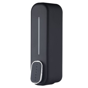 Dozownik  do płynu dezynfekującego i mydła w płynie, czarny,  ABS, 350 ml